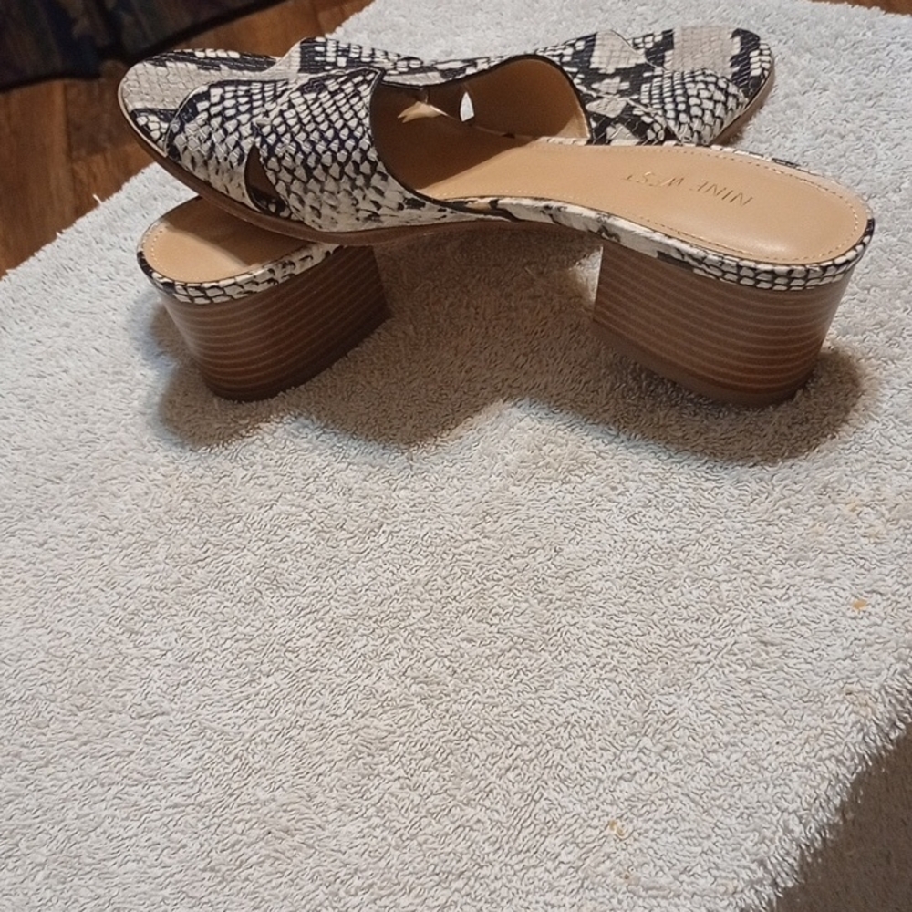 Nine West Snakeskin Patterned Mules - Picture 5 of 7